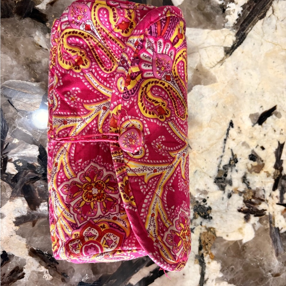Vibrant Pink Paisley Travel Bag